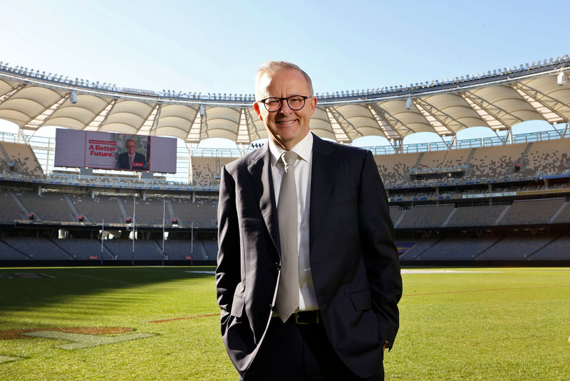 Labors premiärministerkandidat Anthony Albanese. Arkivbild.