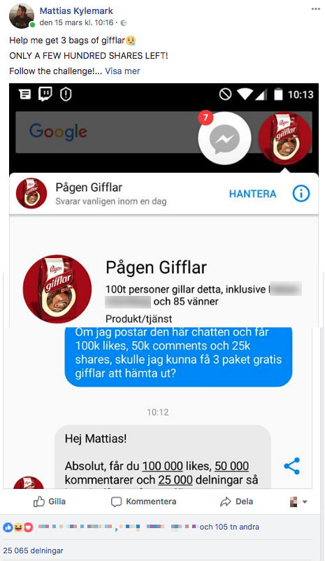 Mattias Kylemark lyckades få ihop reaktioner nog till gifflar Mattias Kylemark lyckades få ihop reaktioner nog till gifflar