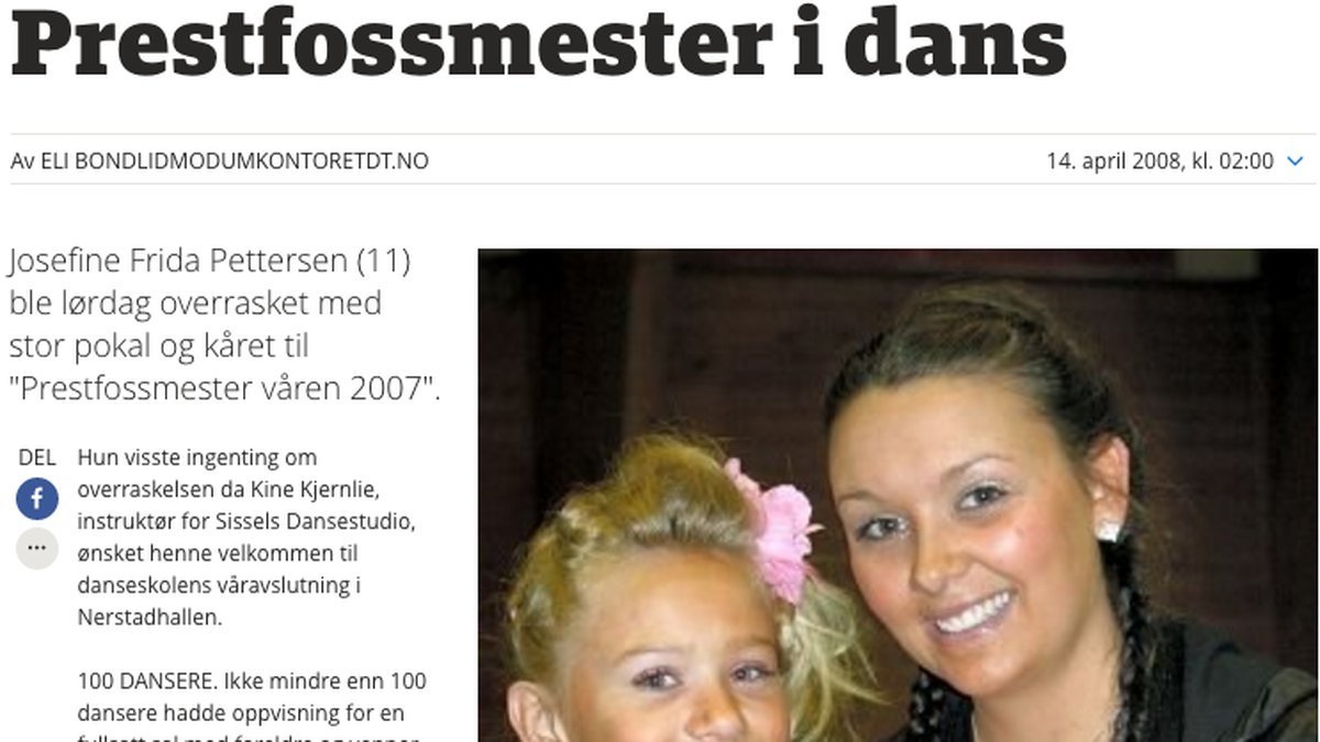 Kolla på Noora/Josefine som dansande 11-åring!