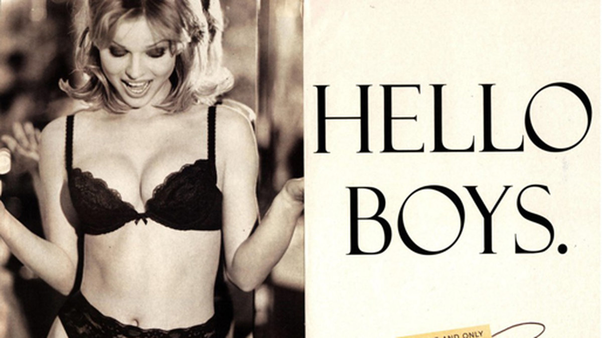 Eva Herzigova i vad som av många anses vara den sexigaste annonsen någonsin – för behåmärket Wonderbra.
