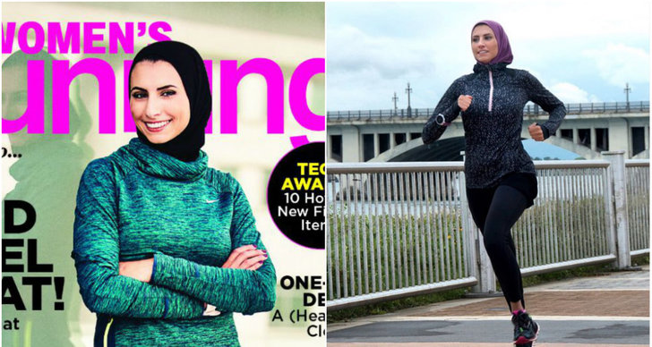 Muslim, Omslag, Hijab, women's running, atlet