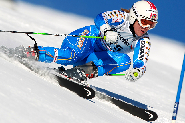 Anja Parson, Super-G, Fiasko, skidor