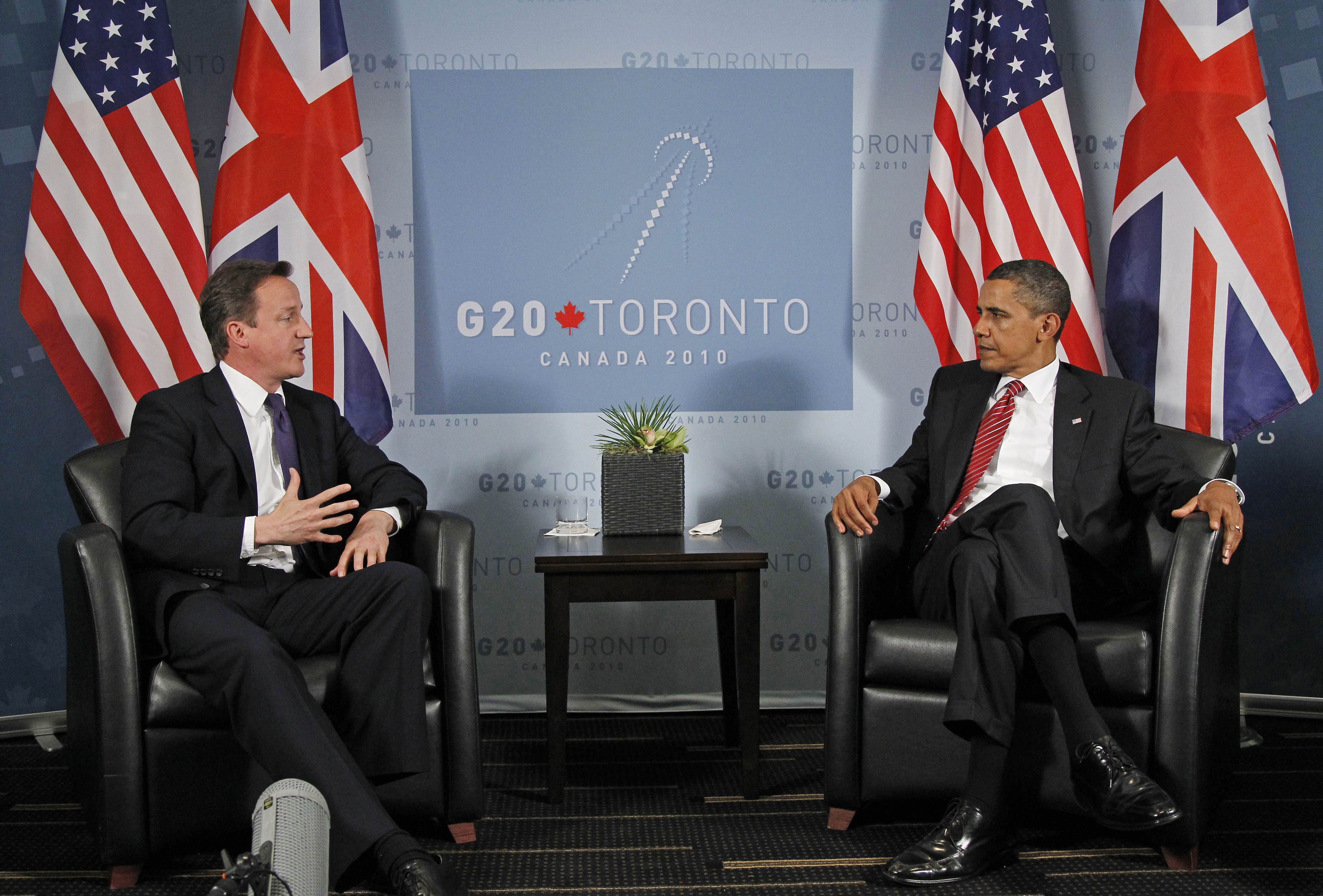 Barack Obama och David Cameron möttes under G20-mätet för att diskutera hur det står till med BP.