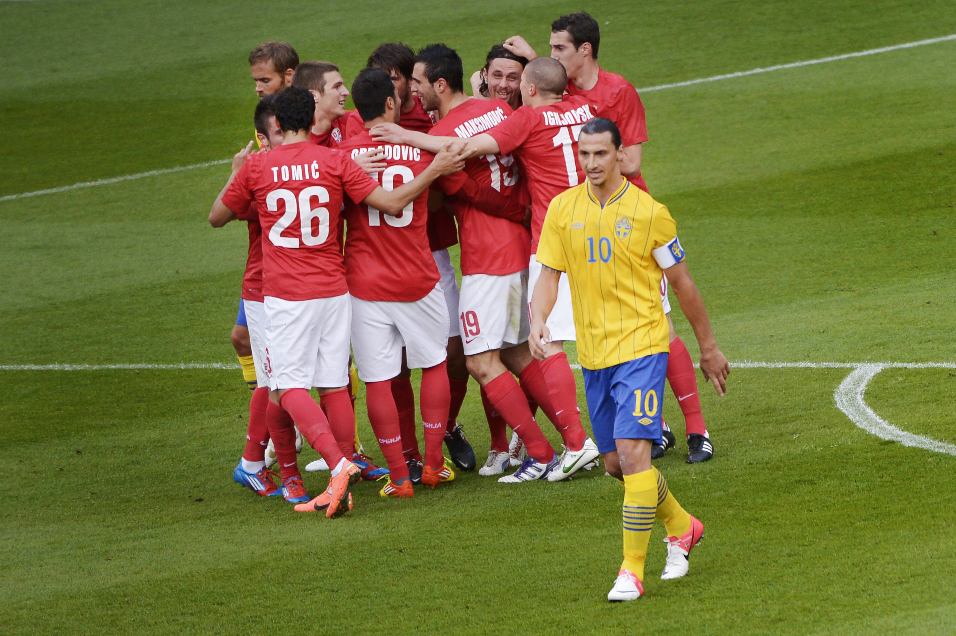 Serbiens enda mål på Råsunda gjordes av Dortmundbacken Neven Subotic.