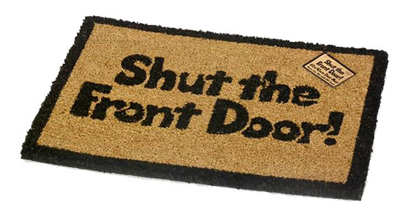 Shut the front door dörrmatta