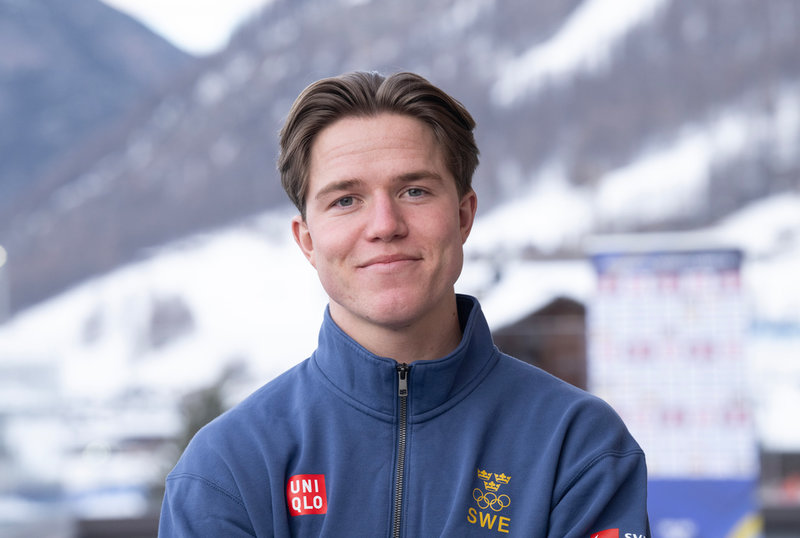 Puckelpiståkaren Rasmus Stegfeldt gör succé på Tiktok. Arkivbild.