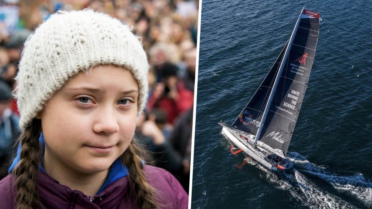 Greta Thunberg kommer att åka båt över till USA.
