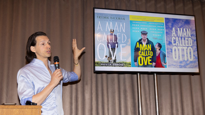 Ove gånger tre presenteras av filmproducenten Fredrik Wikström Nicastro i Cannes.