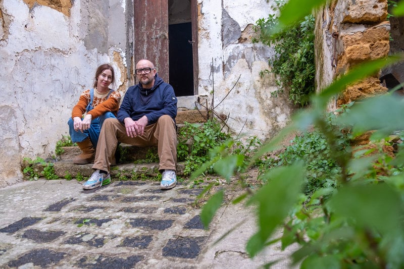 Marie Olsson Nylander och Bill Nylander i Italien. Pressbild.