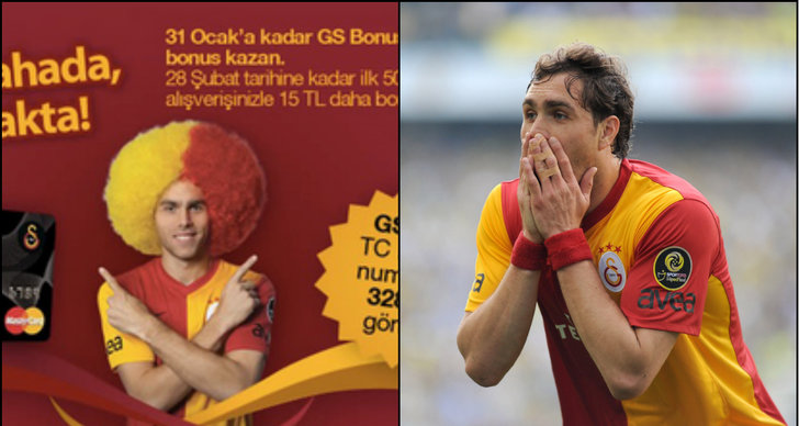 Johan Elmander, Bankkort, Galatasaray