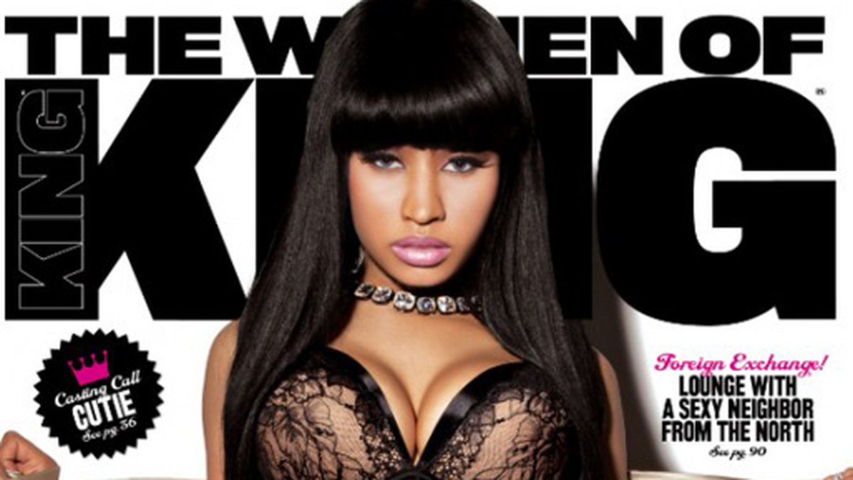Nicki Minaj på omslaget till King Magazine. 