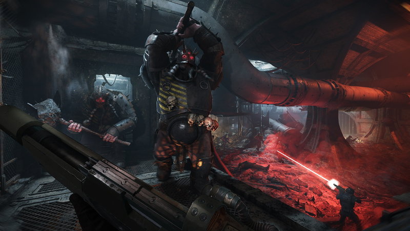 Det går att spela 'Warhammer 40000: Darktide' med så kallade botar, men roligast är med tre kompisar, enligt skaparna. Pressbild.