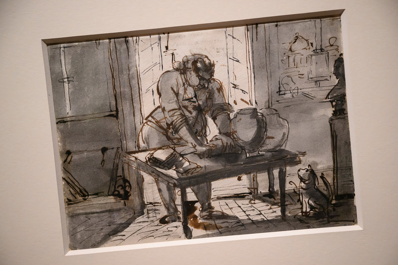 Sergel saltar oxtungor i Rom (1770).