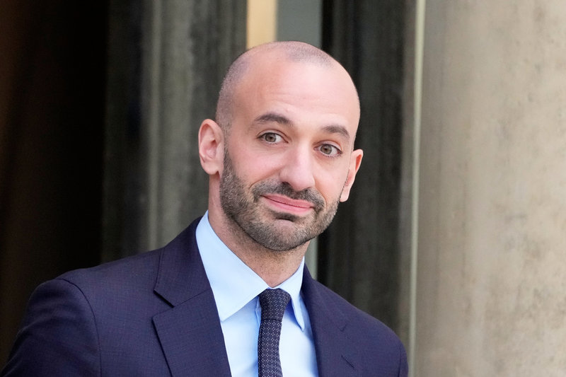 Frankrikes EU-minister Benjamin Haddad. Arkivbild.