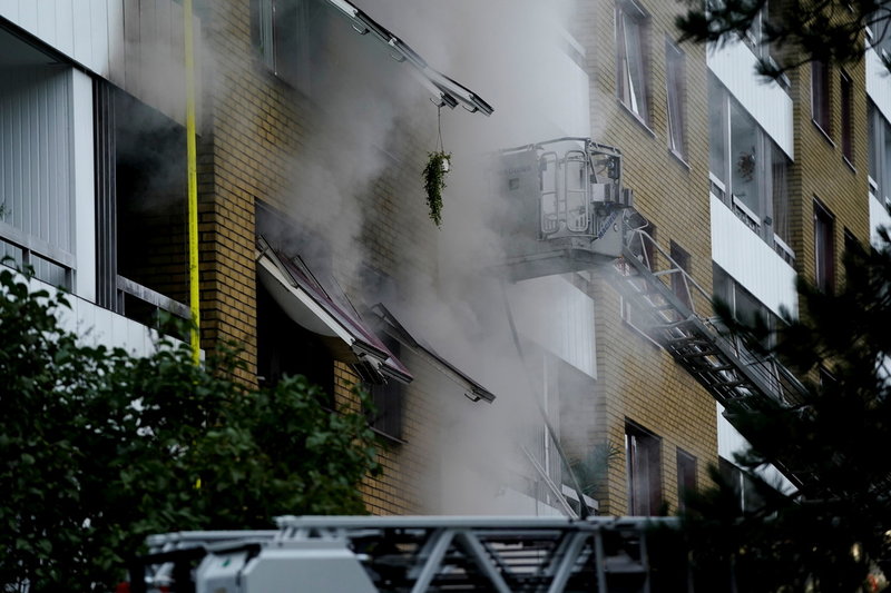 Många fick evakueras via sina balkonger när explosionen skedde. Arkivbild.