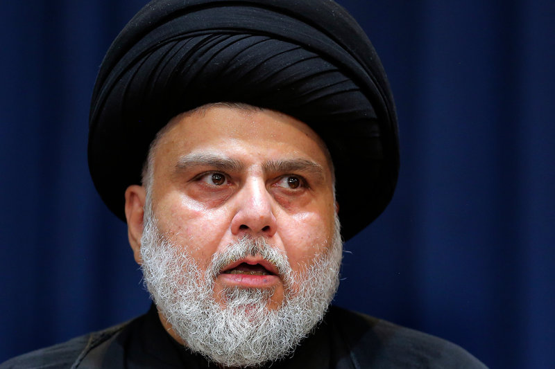 Shiamuslimske ledare Muqtada al-Sadr. Arkivbild.