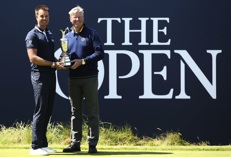 Henrik Stenson och Martin Slumbers 2017.