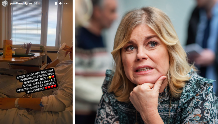 Theo Wahlgren förd akut till sjukhus: 