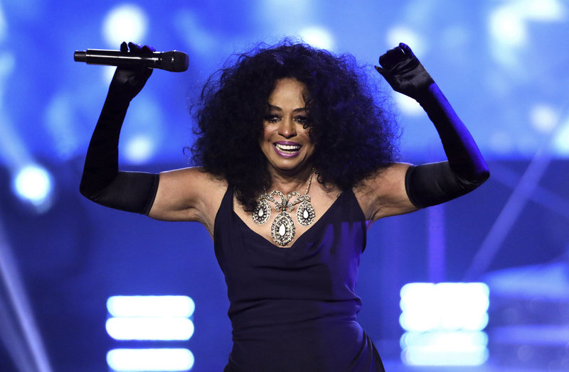 The Supremes-stjärnan Diana Ross på scen 2017. Arkivbild.
