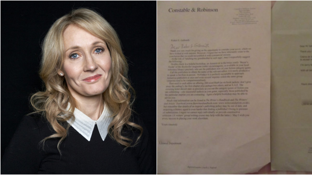 J.K. Rowling publicerade två avvisningsbrev.
