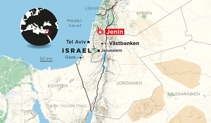 Israeliska styrkor har skjutit ihjäl flera palestinier i Jenin på norra Västbanken.