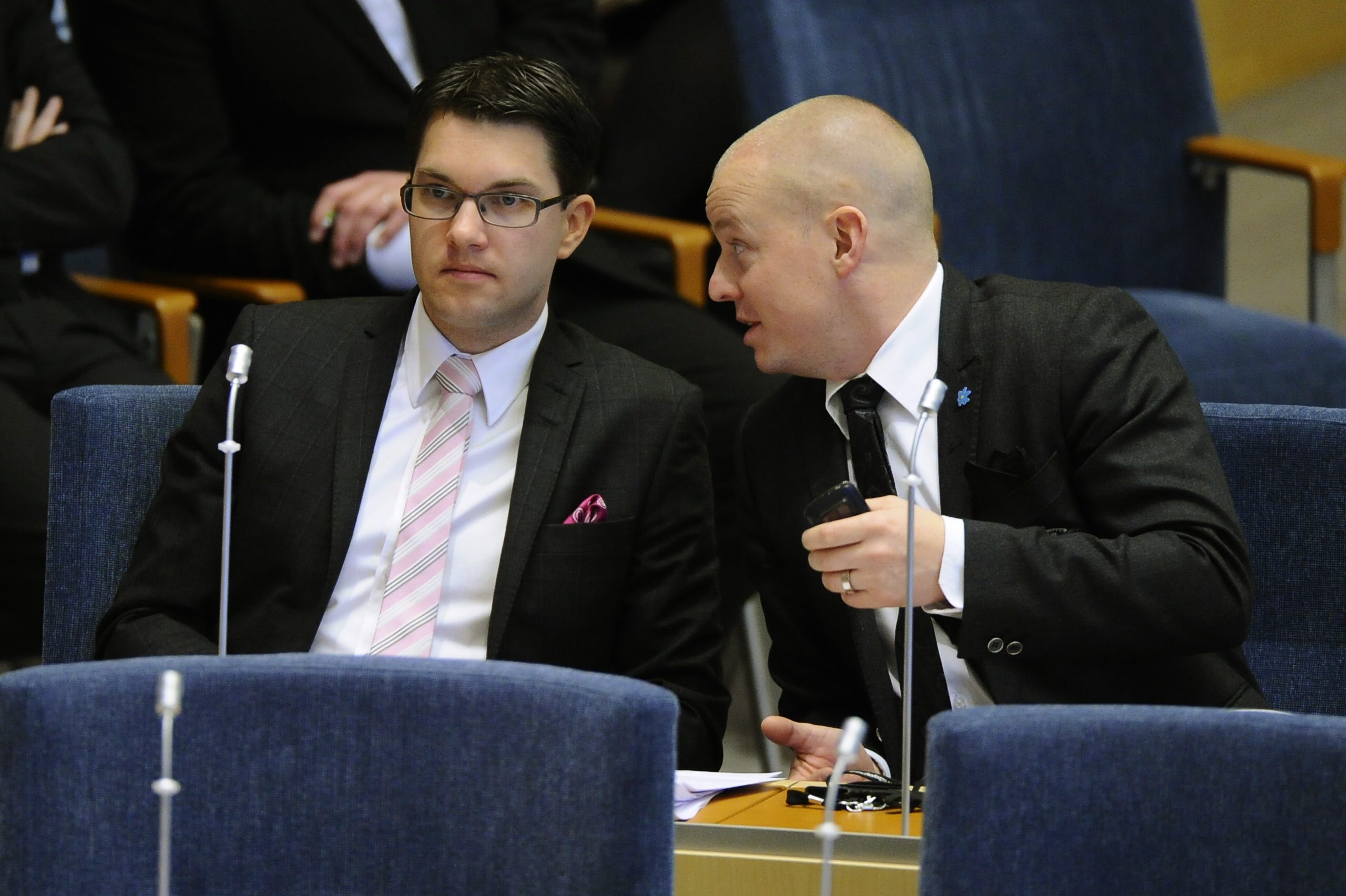 Jimmie Åkesson och Björn Söder ingår i "De fyras gäng" som fortfarande styr partiet.