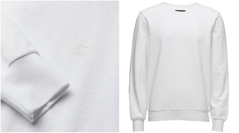 Vit sweatshirt från G-raw