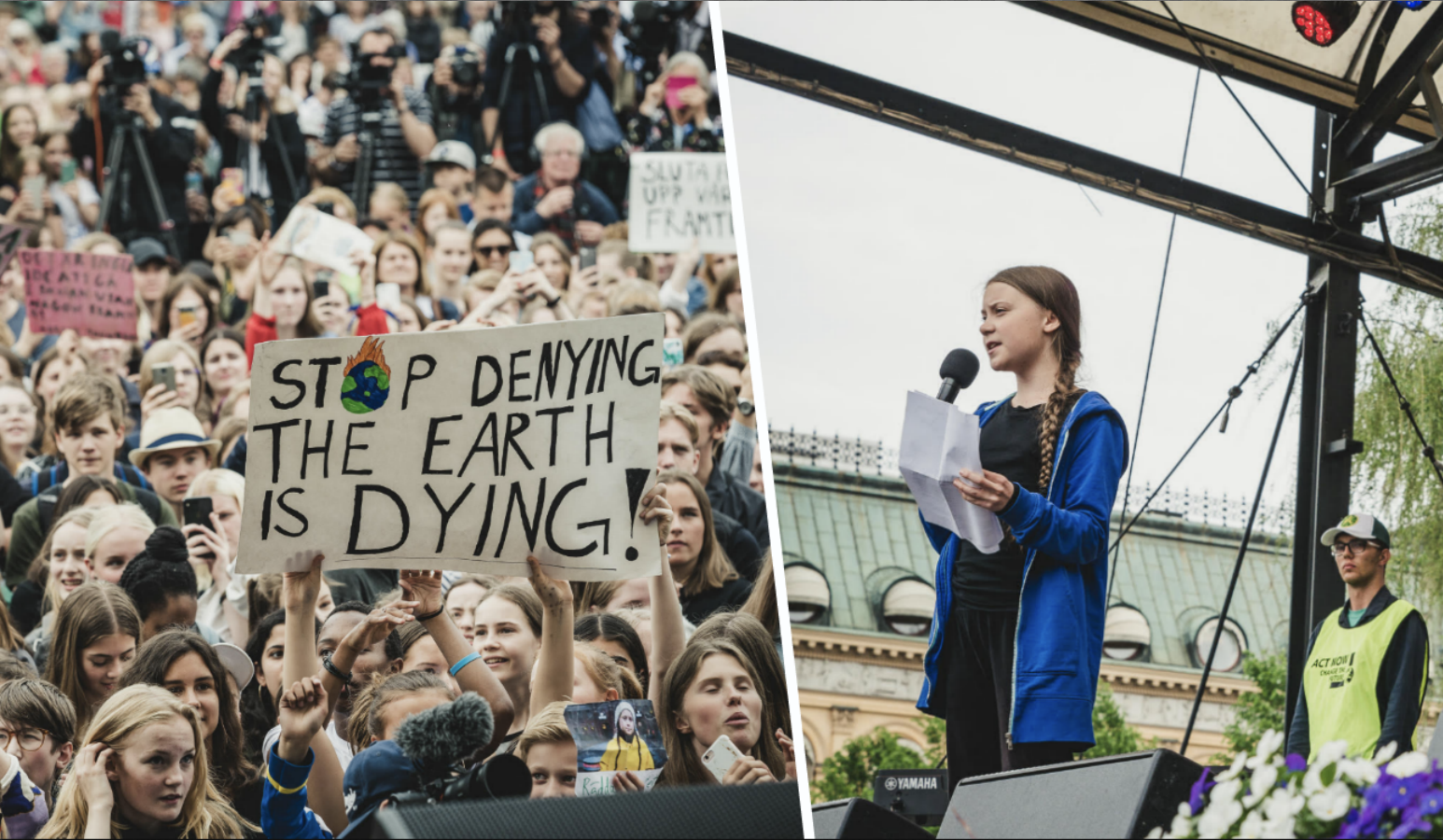 Greta Thunberg och FridaysForFuture uppmanar vuxna att strejka för klimatet