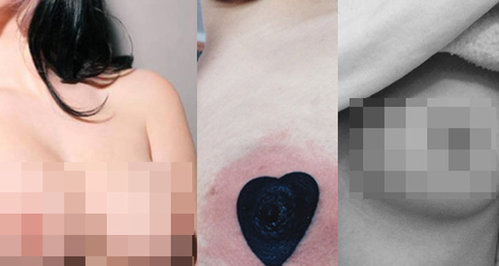 Bröst, Hjärta, Tatueringar