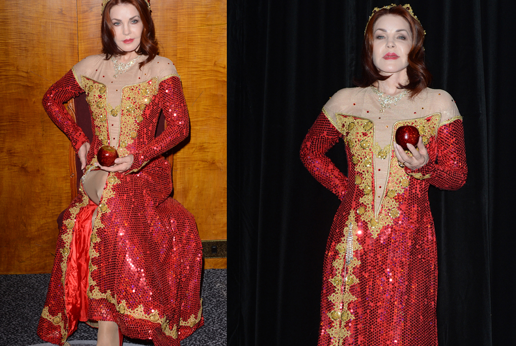 Priscilla Presley har rotat i förrådet på Vår Teater. Priscilla Presley har rotat i förrådet på Vår Teater.