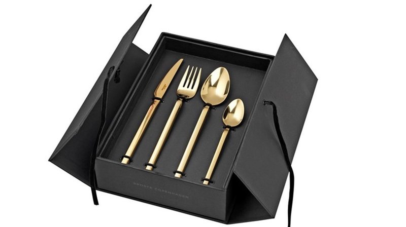 Bestickset Cervera roseguld