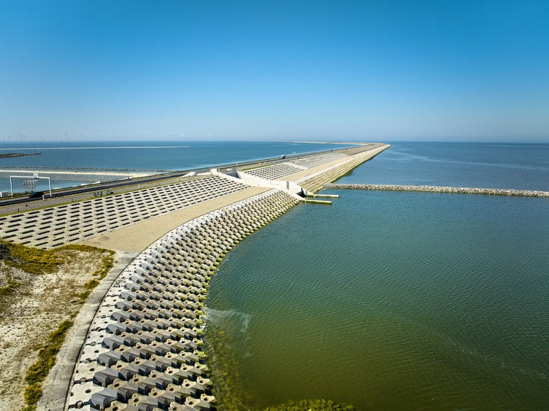 Afsluitdijk. Pressbild.