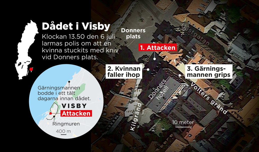 Attacken ägde rum under politikerveckan i Almedalen.