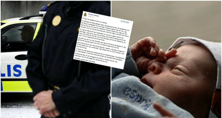 Polisen, Facebook, Globen, Spädbarn