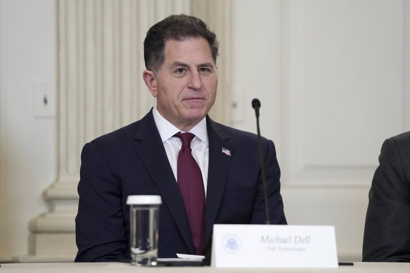 Michael Dell grundade dataföretaget Dell. Nu ryktas han vara en av många investerare som vill förvärva Tiktok. Foto: Evan Vucci/AP/TT