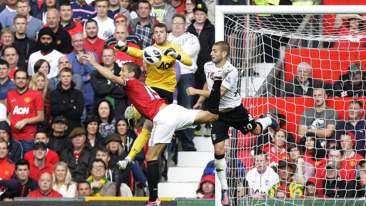 De Gea och United bjöd Fulham på 2-3-målet.