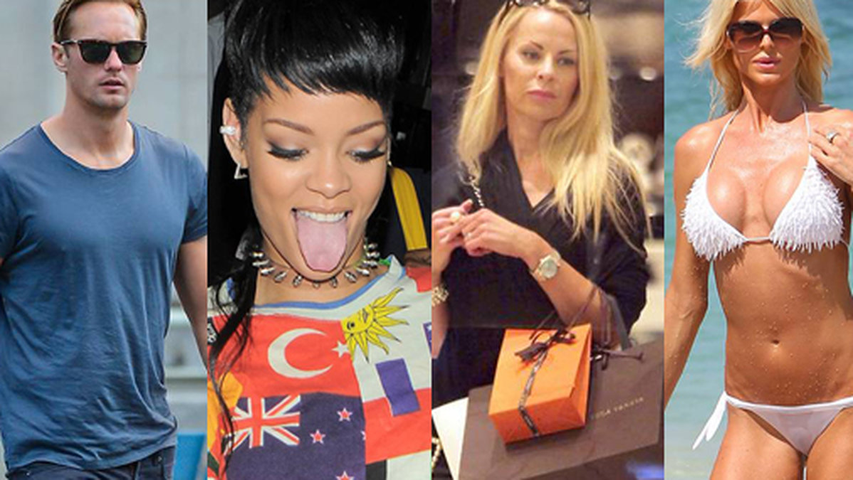 Alexander Skarsgård, Rihanna, Helena Seger och Victoria Silvstedt är några av stjärnorna i veckans paparazzi. 