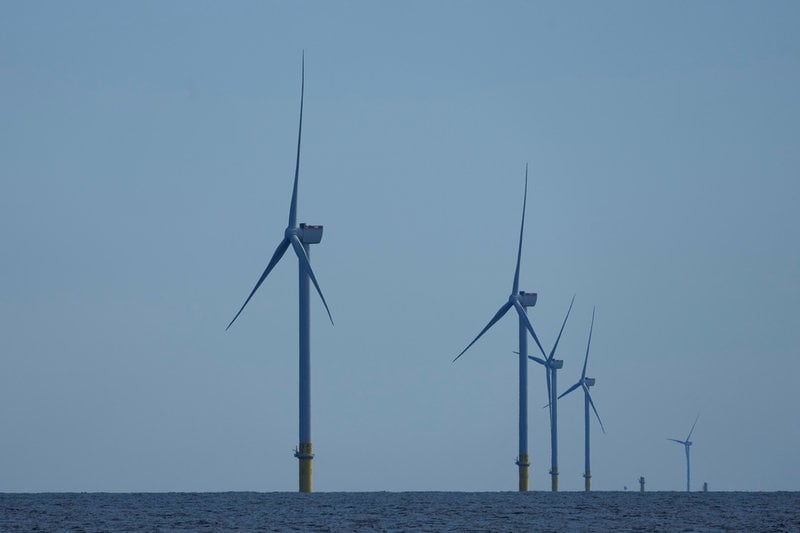 Utanför Block Island i delstaten Rhode finns den havsbaserade vindkraftsparken South Fork Wind.
