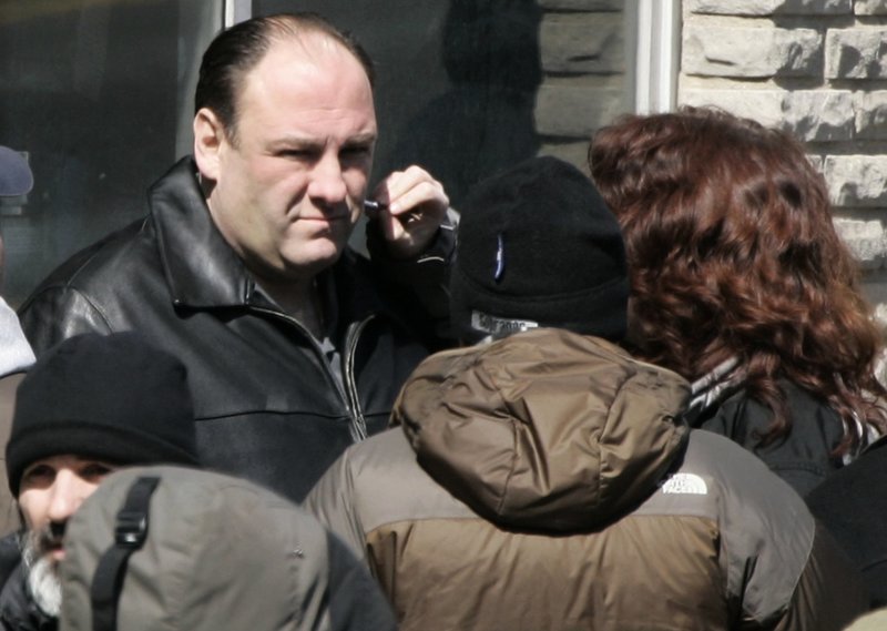 James Gandolfini, som spelade Tony Soprano i 'Sopranos', där Lady Gaga gjorde en statistroll 2001. Arkivbild.