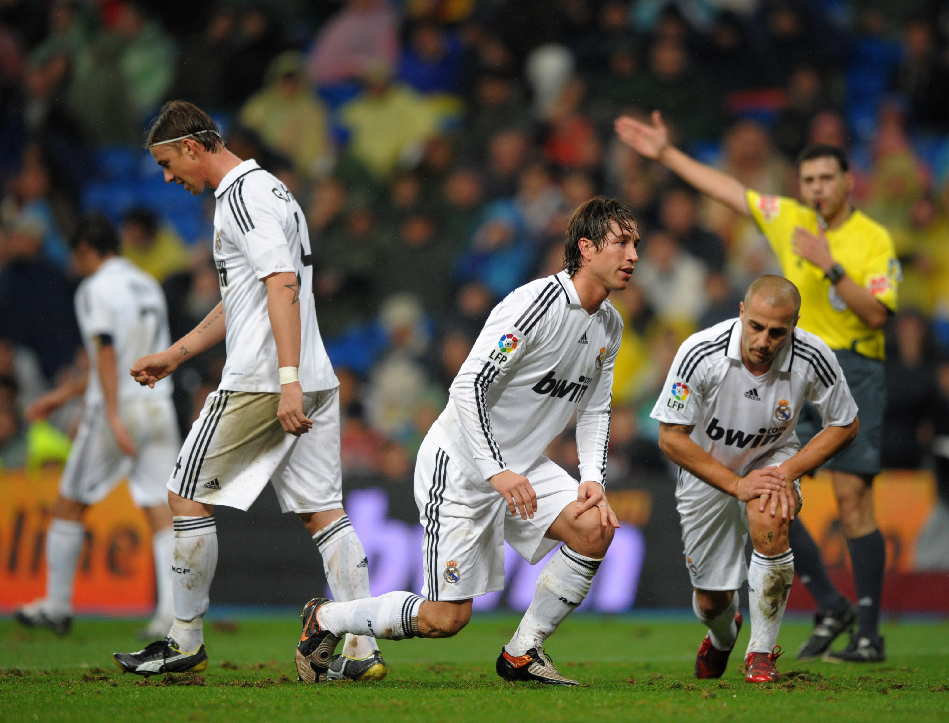 Guti, Sergio Ramos och Cannavaro tillsammans i Real. Guti, Sergio Ramos och Cannavaro tillsammans i Real.