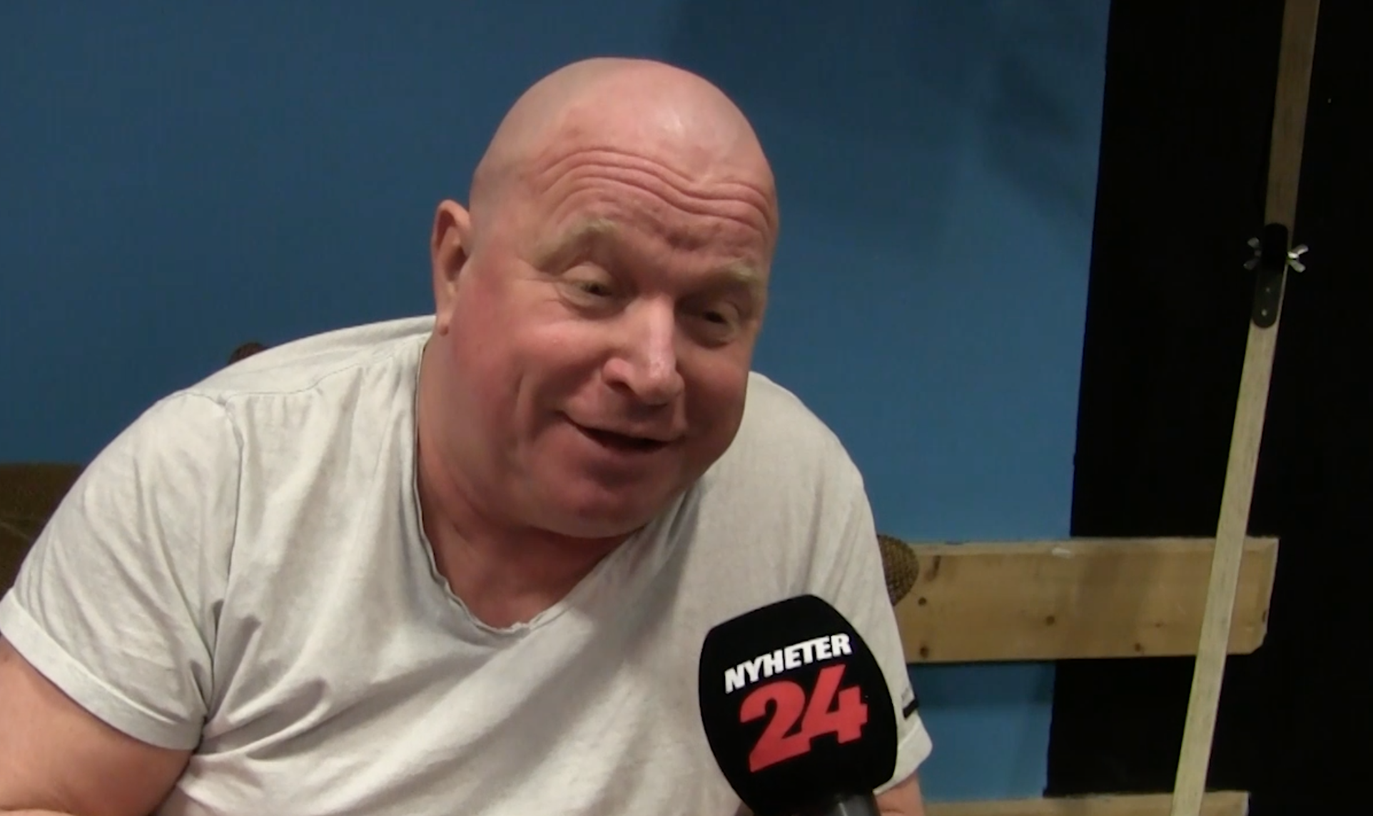 Claes Malmberg på genrepet. Claes Malmberg på genrepet.
