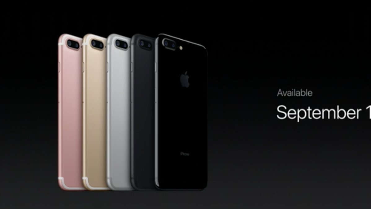 iPhone 7 kommer att komma i fem färger. 