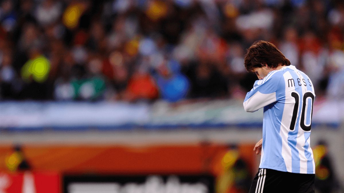 Men VM 2010 blev en besvikelse för Argentina och Messi.