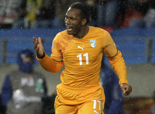 Didier Drogba, Portugal, Elfenbenskusten, VM i Sydafrika