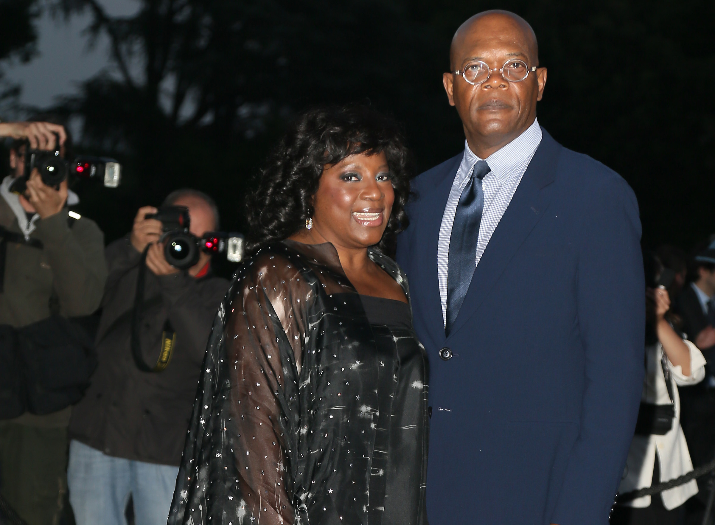 Samuel L Jackson och hans fru LaTanya Richardson. Samuel L Jackson och hans fru LaTanya Richardson.