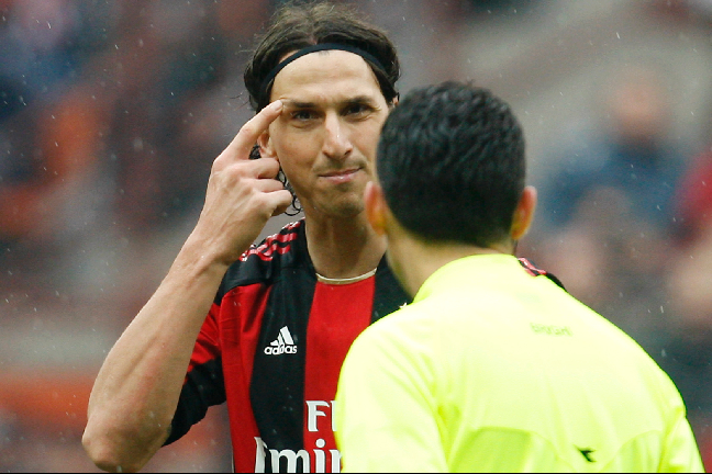 Zlatan Ibrahimovic, milan, Fotboll, Ramin Nouri, Inter, Derby, serie a, Utvisning