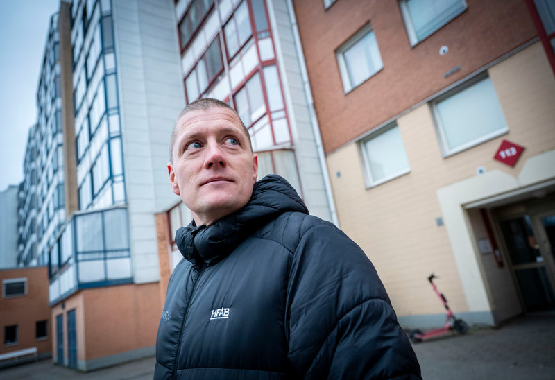 Niklas Ståhl, bostadssocial chef på det kommunala bostadsbolaget HFAB.