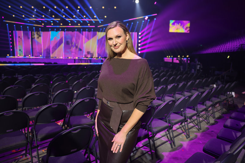 Sanna Nielsen tycker att det är ett tufft startfält i deltävlingen i Sundsvall.