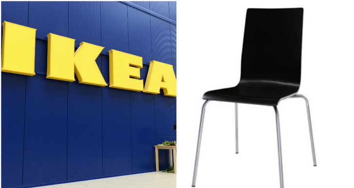 Skadestand, Ikea, stol