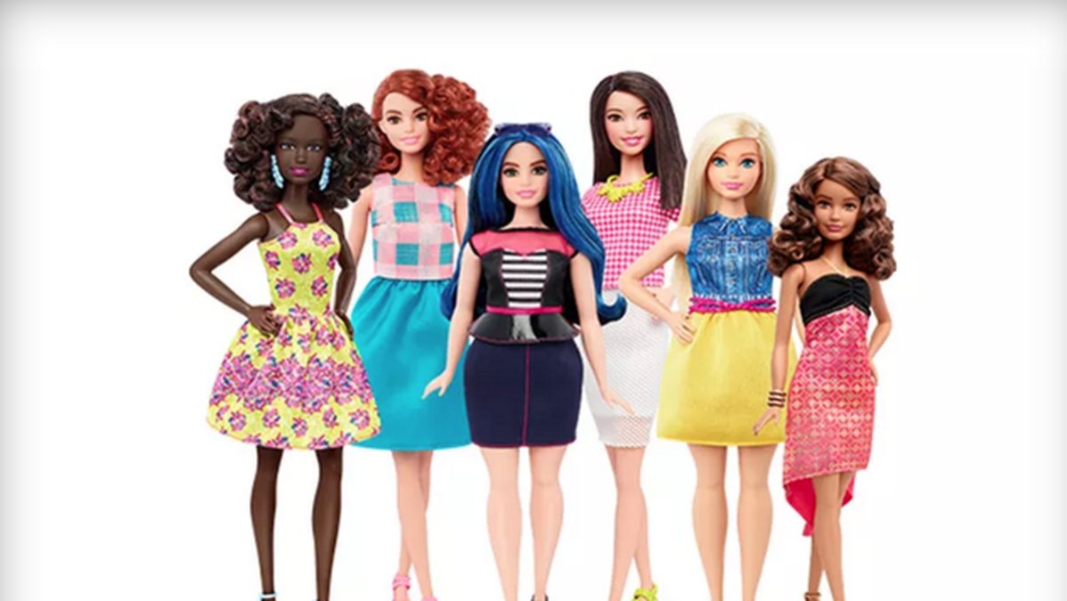 Barbie finns nu i ett större omfång av kroppsformer.